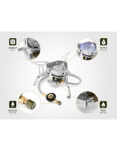 Delphin cocina gas stove externa 2200w