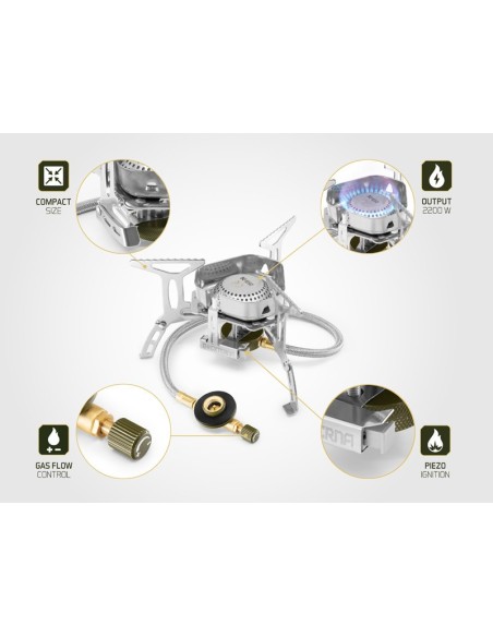 Delphin cocina gas stove externa 2200w