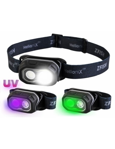 Zfish headlamp helionix uv power 800 lunenes