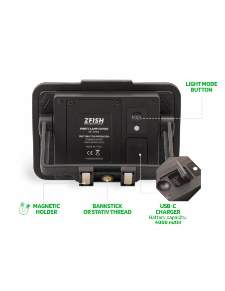 Zfish multifuncional photolamp 1000 lumenes