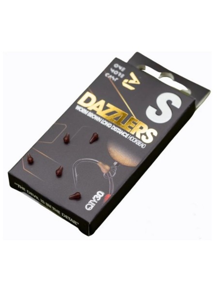 Omc dazzles worm brown distance beadhooks small 30unds