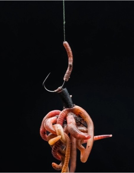 Omc dazzles worm brown distance beadhooks small 30unds