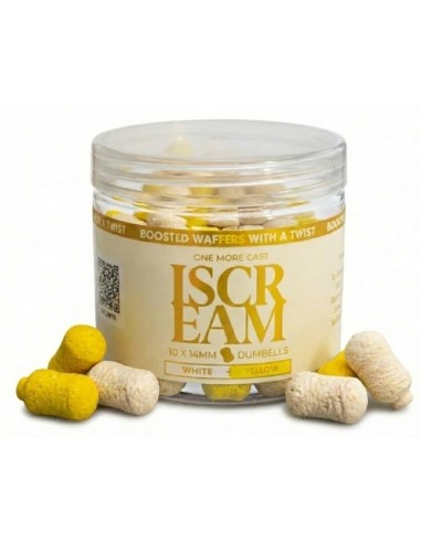 Omc wafter fluro iscream white & yellow 10x14mm
