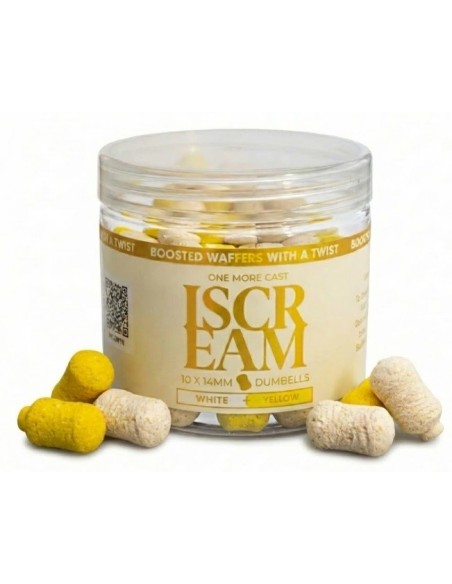 Omc wafter fluro iscream white & yellow 10x14mm