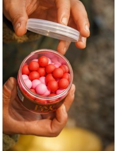 Omc pop-ups fluro paella pink & red 14mm 2