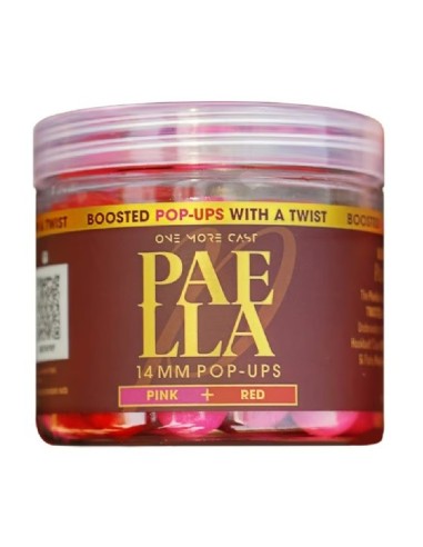 Omc pop-ups fluro paella pink & red 14mm