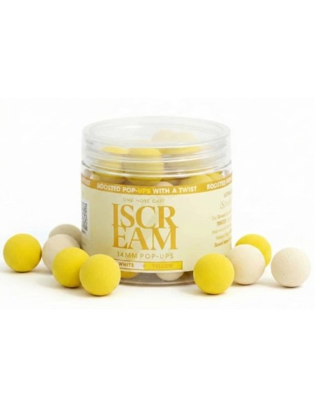 Omc pop-ups fluro iscream white & yellow 14mm