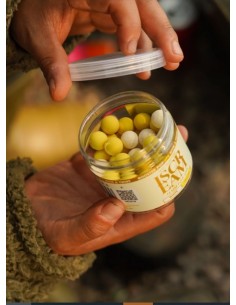 Omc pop-ups fluro iscream white & yellow 14mm 2