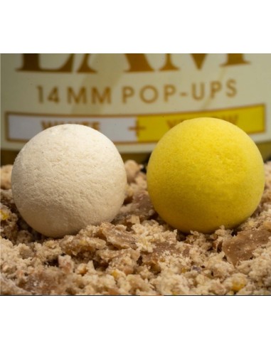 Omc pop-ups fluro iscream white & yellow 14mm