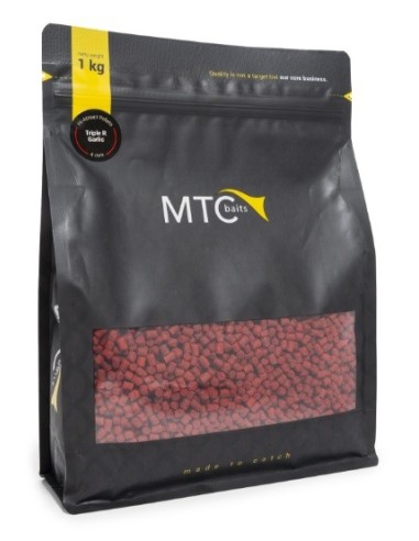 MTC baits micropellets hi-attract triple R garlic 1kg