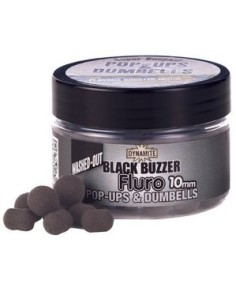 Dynamite baits wash outs fluo black buzz 15mm
