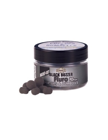 Dynamite baits wash outs fluo black buzz 15mm