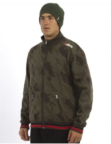 Diem sweat zip top track camo talla XL