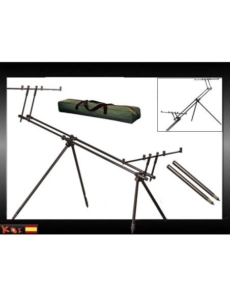 Koi level rod pod 4 cañas