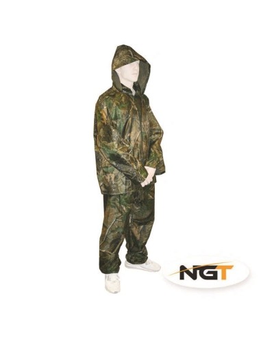 NGT set impermeable camo pantalon y chaqueta talla XXL