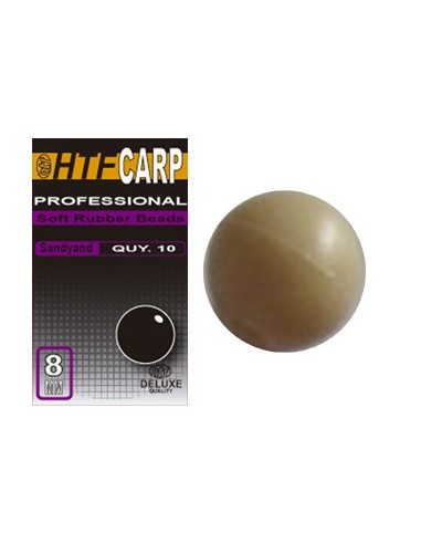 HTF perlas de goma arena 8 mm 10 uds.