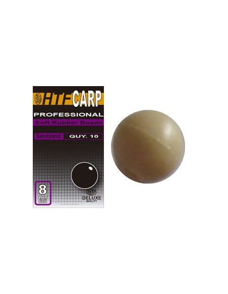 HTF perlas de goma arena 8 mm 10 uds.