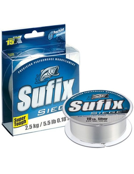 Sufix siege monofilamento 20.7lbs. 0.35mm 9.4kg. 300mts