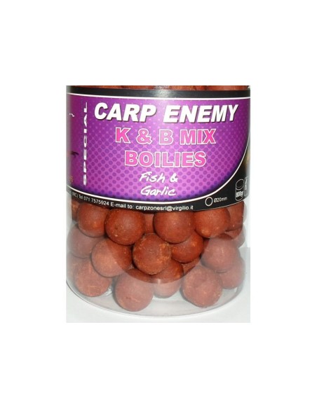 Carp-zone boilies fish & garlic 24 mm 800gr