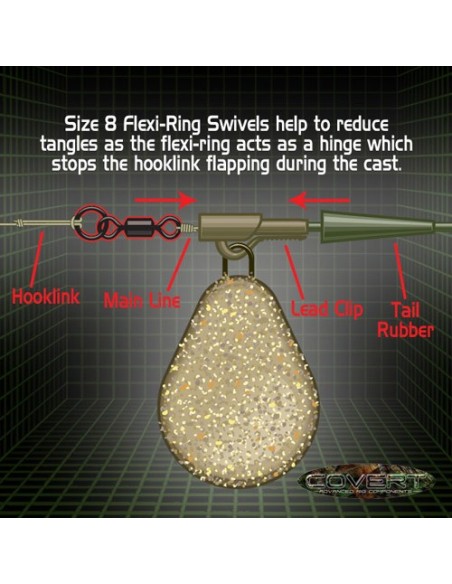 Gardner flexi-ring swivels nº12 10 unds