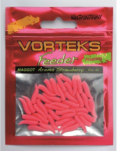Vorteks maggots blancos salmon 40unds
