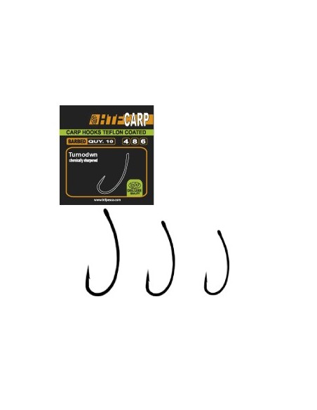 Htf carp anzuelo teflon turndown nº6 10unds