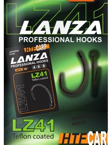 Htf carp anzuelo teflon profesional LZ41 nº8 10unds