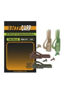 HTF safety lead clip tope verde transparente 10 uds