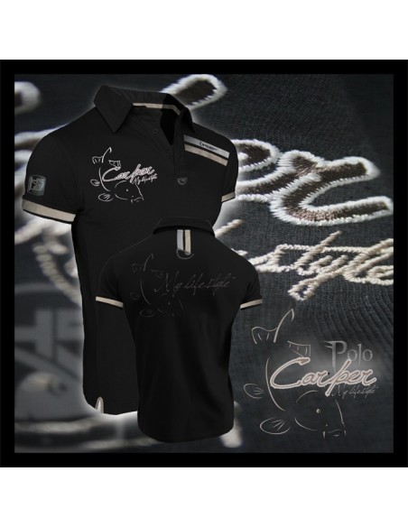 Hotspot polo carper negro talla XL