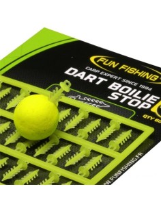 Fun fishing dart boilie stop amarillo fluro 60unds