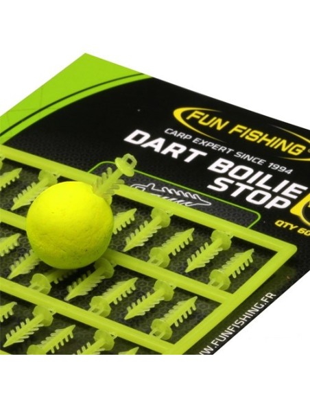 Fun fishing dart boilie stop amarillo fluro 60unds