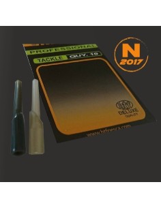 HTF tulip beads marron translucido 10unds