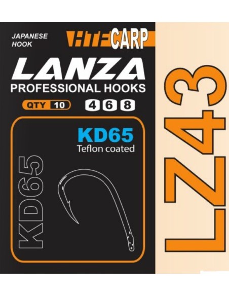 Htf carp anzuelo teflon profesional LZ43 nº8 10unds
