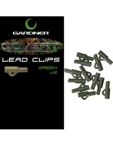 Gardner lead clips green 12uds (verde)