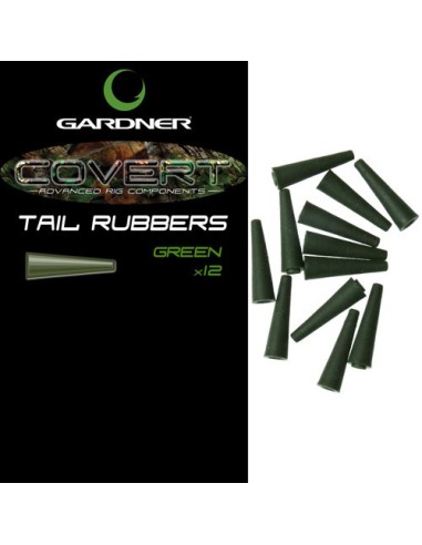 Gardner tail rubbers green 12uds (verde)