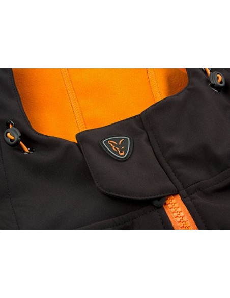 Fox Softshell Hoody Black/Orange talla S