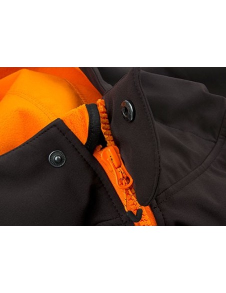 Fox Softshell Hoody Black/Orange talla XXXL