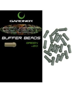 Gardner buffer beads brown 20uds (marrón)