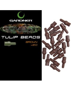 Gardner tulip beads brown 20uds (marrón)