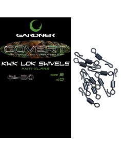 Gardner kwik lok swivels nº8 10uds