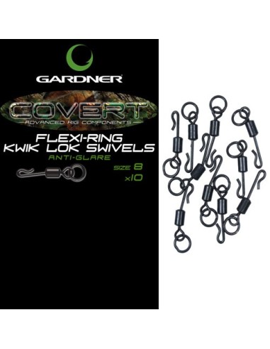 Gardner flexi-ring kwik lok swivels nº8 10uds