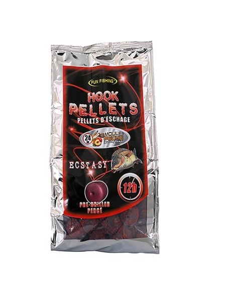 Fun fishing hook pellets mussel peach 24mm 800gr
