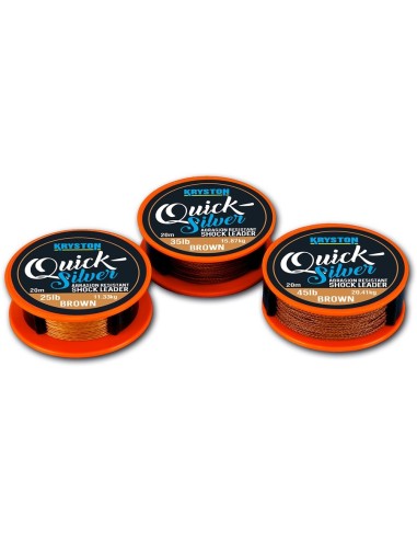 Kryston quicksilver shockleader brown 45lb 20m