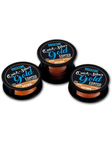 Kryston quicksilver gold shockleader brown 45lb 20m