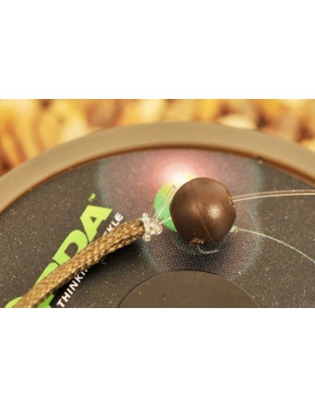 Korda perlas bead green 4mm 25unds