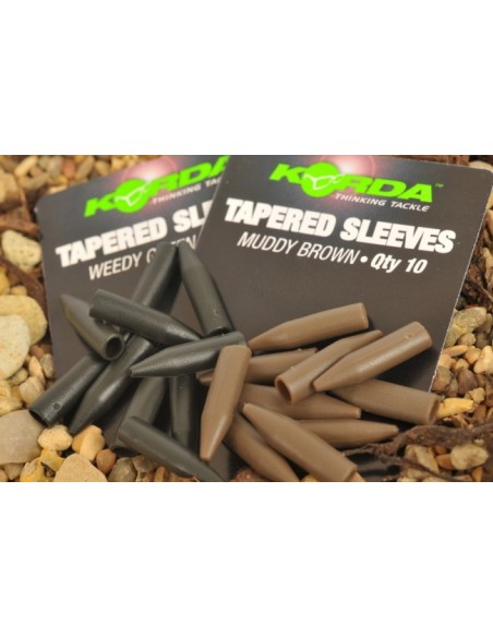 Korda tapered silicone sleeves green 10unds